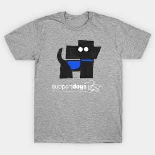 Black lab support dog T-Shirt